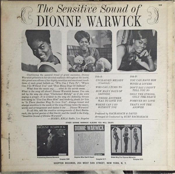 Dionne Warwick - The Sensitive Sound Of Dionne Warwick - LP