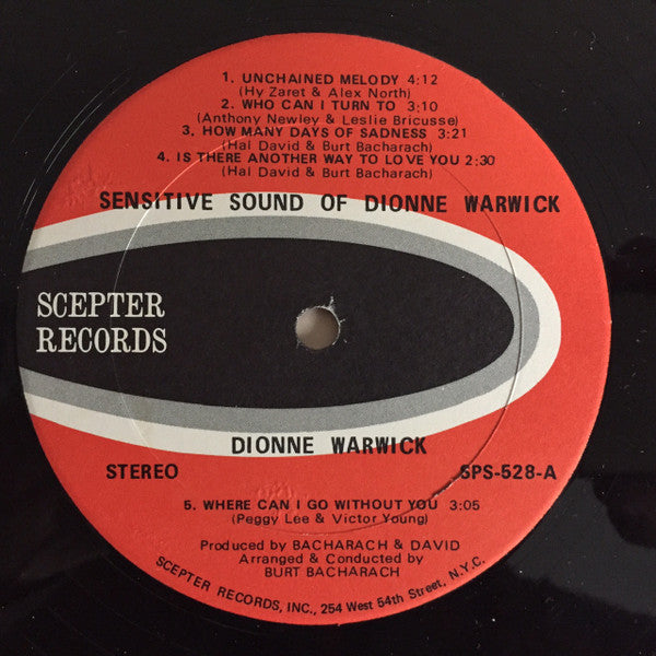 Dionne Warwick - The Sensitive Sound Of Dionne Warwick - LP