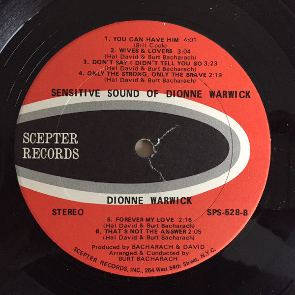 Dionne Warwick - The Sensitive Sound Of Dionne Warwick - LP