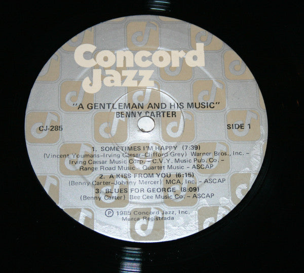 Benny Carter - A Gentleman And His Music - LP