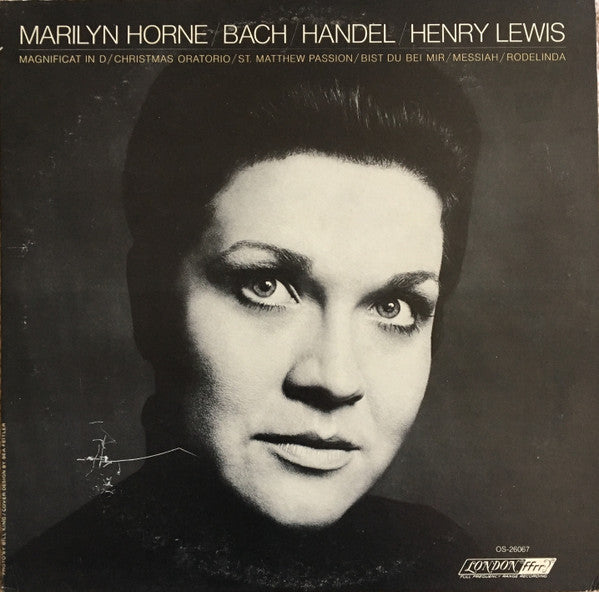 Marilyn Horne / Bach* / Handel* / Henry Lewis - Marilyn Horne Sings Bach And Handel - LP