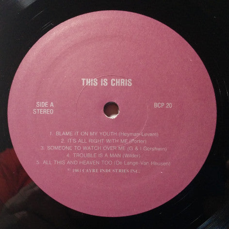 Chris Connor - This Is Chris - LP