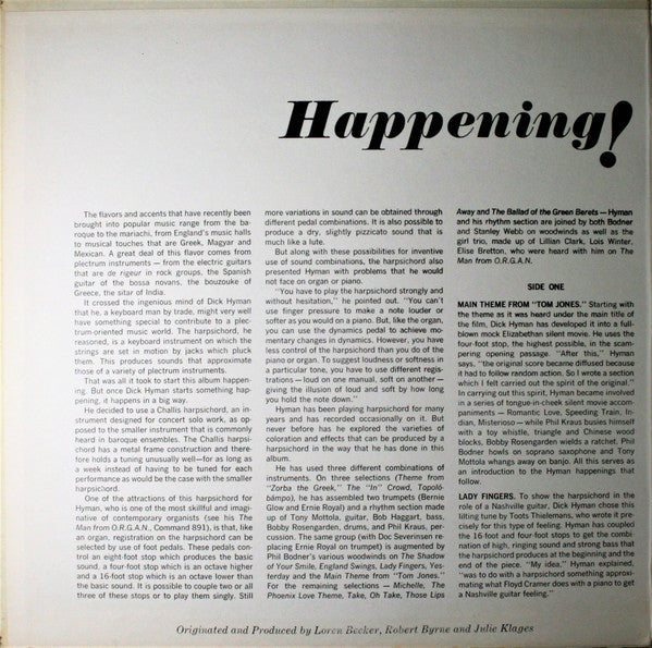 Dick Hyman - Happening! - LP