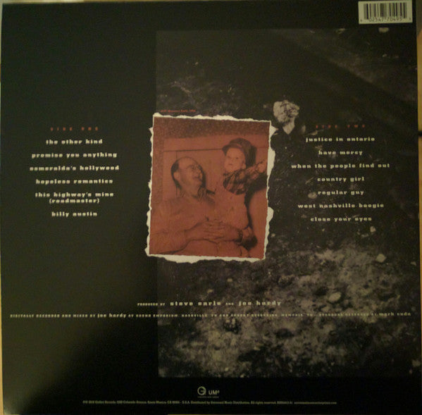 Steve Earle And The Dukes* - The Hard Way - LP