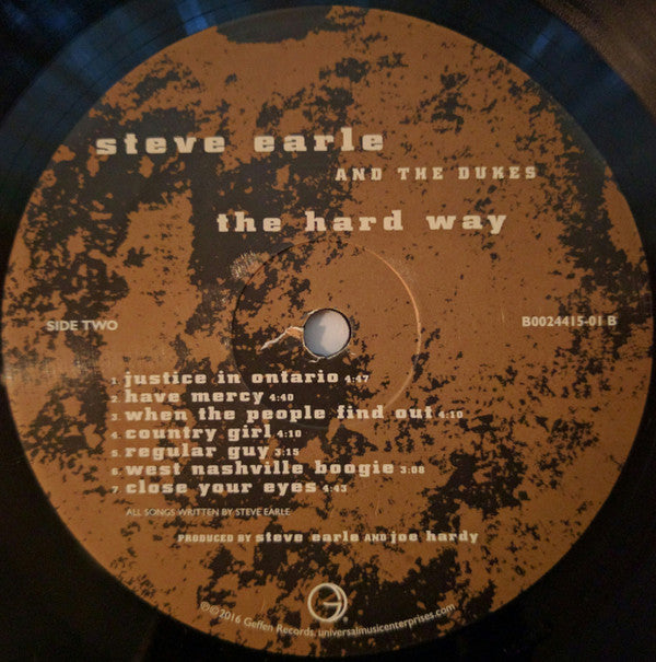 Steve Earle And The Dukes* - The Hard Way - LP