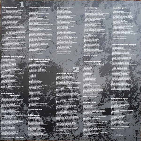 Steve Earle And The Dukes* - The Hard Way - LP