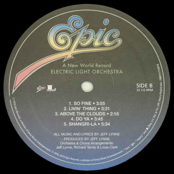 Electric Light Orchestra - A New World Record - LP
