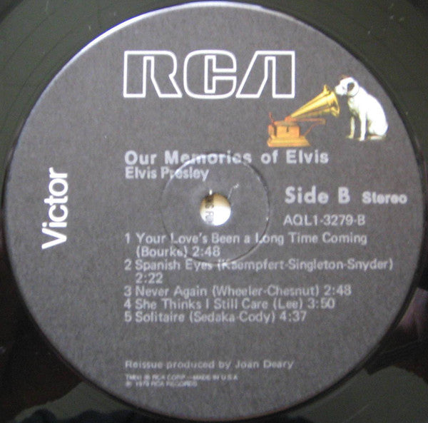 Elvis Presley - Our Memories Of Elvis - LP