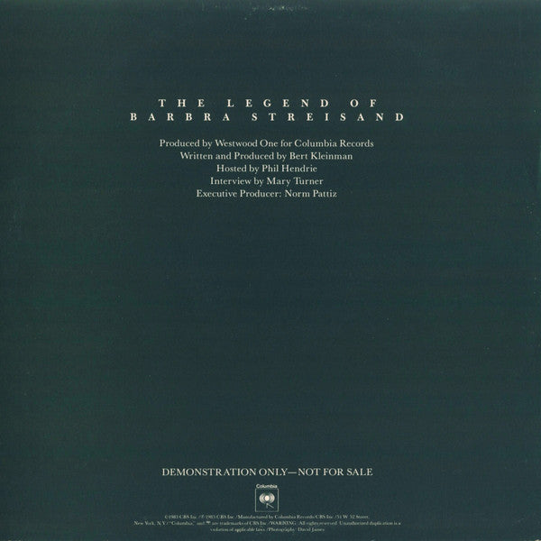 Barbra Streisand - The Legend Of Barbra Streisand - LP