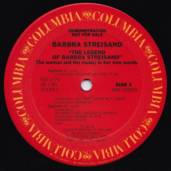 Barbra Streisand - The Legend Of Barbra Streisand - LP