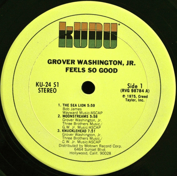 Grover Washington, Jr. - Feels So Good - LP