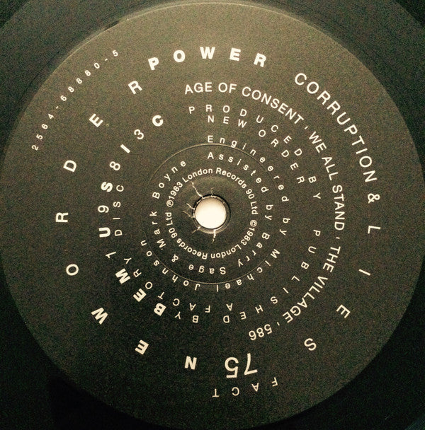 New Order - Power, Corruption & Lies - LP