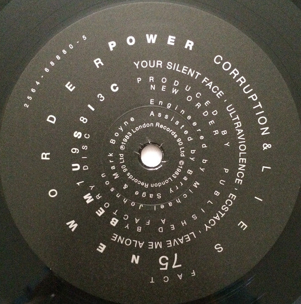 New Order - Power, Corruption & Lies - LP
