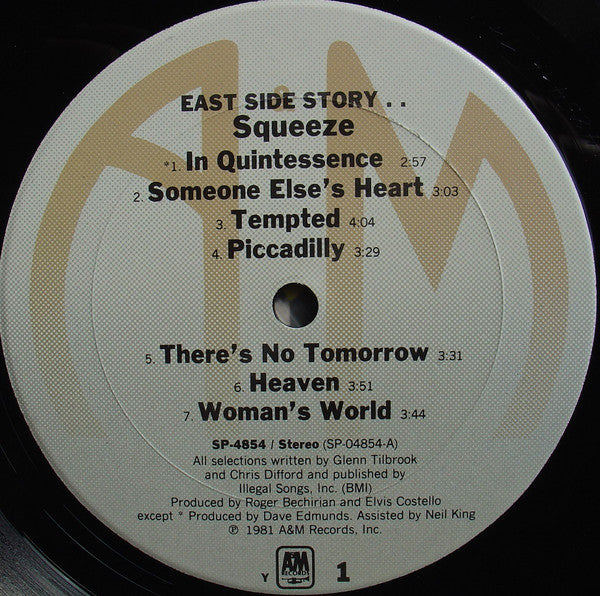 Squeeze  - East Side Story - LP