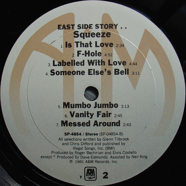 Squeeze  - East Side Story - LP