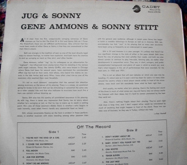 Gene Ammons / Sonny Stitt - Jug & Sonny - LP