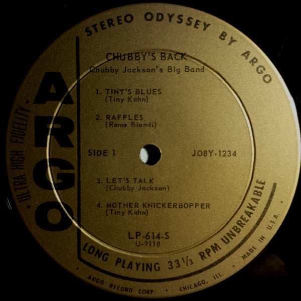 Chubby Jackson's Big Band - Chubby's Back - LP