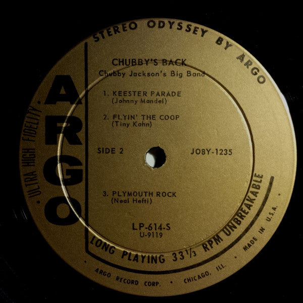 Chubby Jackson's Big Band - Chubby's Back - LP