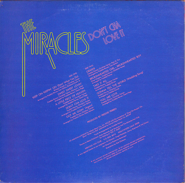 The Miracles - Don't Cha Love It - LP