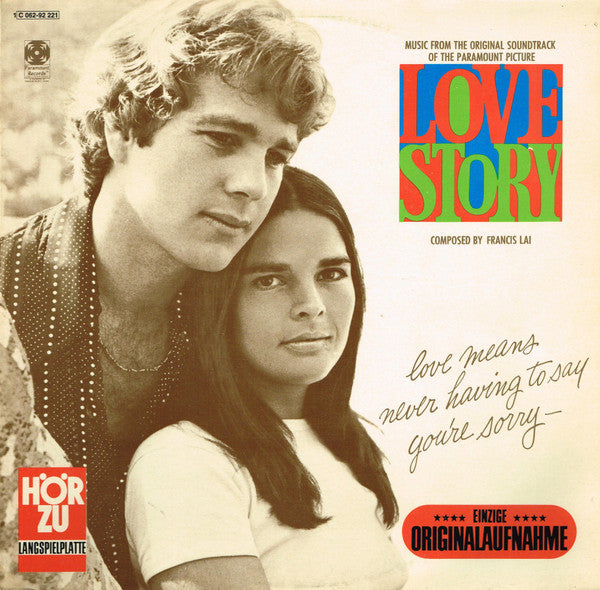 Francis Lai - Love Story - Music From The Original Soundtrack Of The Paramount Picture - LP