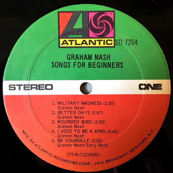 Graham Nash - Songs For Beginners - LP