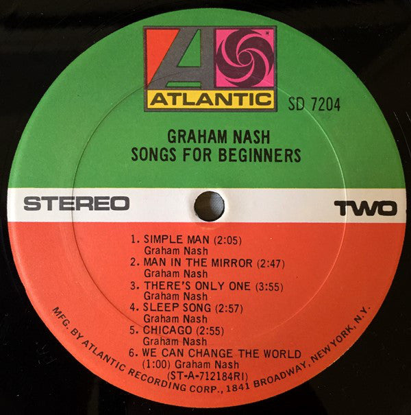 Graham Nash - Songs For Beginners - LP