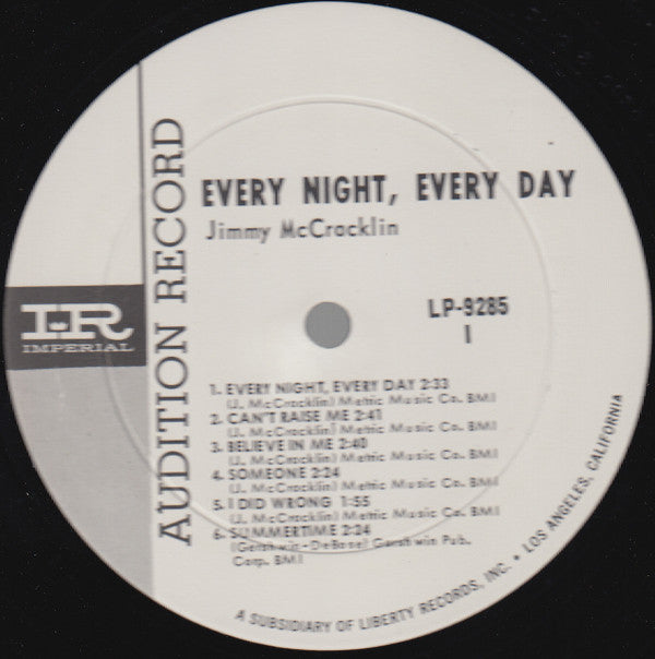 Jimmy McCracklin - Every Night, Every Day - LP