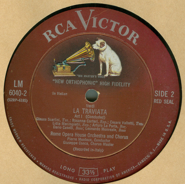 Verdi*, Pierre Monteux - La Traviata - LP