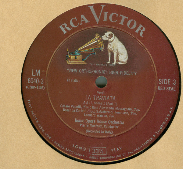 Verdi*, Pierre Monteux - La Traviata - LP
