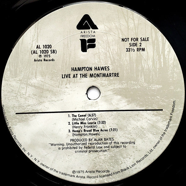 Hampton Hawes - Live At The Montmartre - LP
