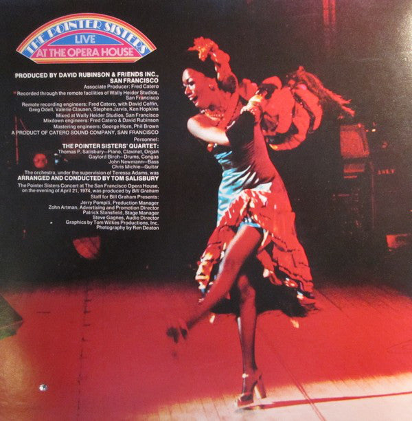 The Pointer Sisters* - The Pointer Sisters Live At The Opera House - LP