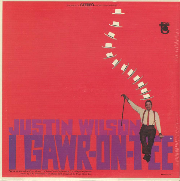 Justin Wilson - I Gawr-on-tee - LP