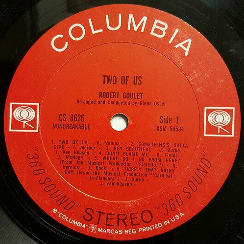 Robert Goulet - Two Of Us - LP