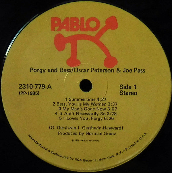Oscar Peterson And Joe Pass - Porgy & Bess - LP