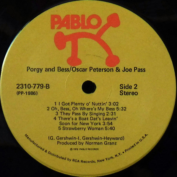 Oscar Peterson And Joe Pass - Porgy & Bess - LP