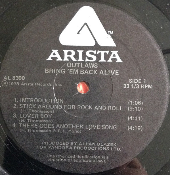The Outlaws* - Bring It Back Alive - LP