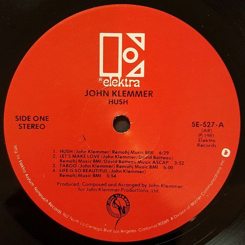 John Klemmer - Hush - LP