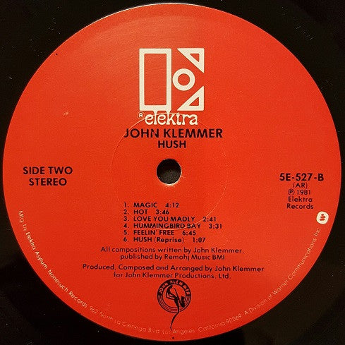 John Klemmer - Hush - LP