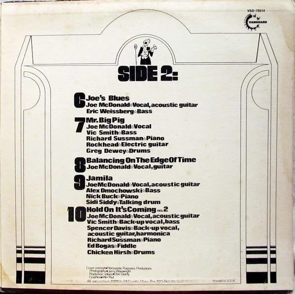 Country Joe McDonald - Hold On, It's Coming - LP