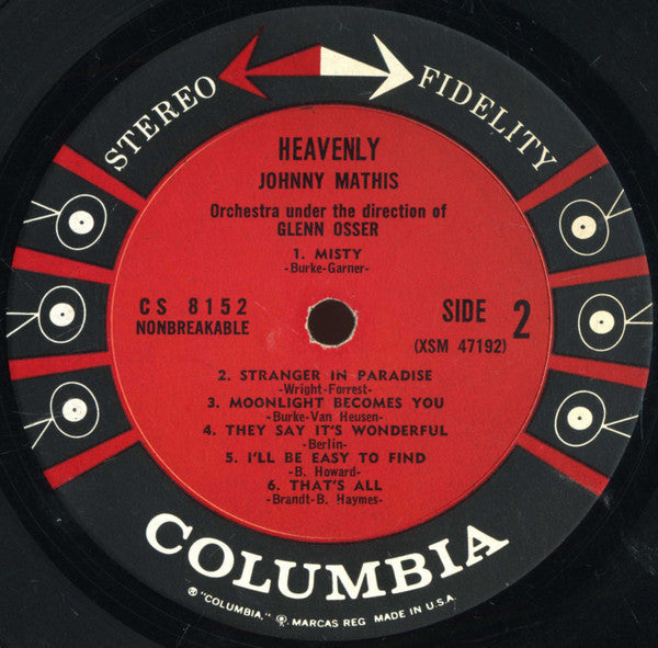 Johnny Mathis - Heavenly - LP
