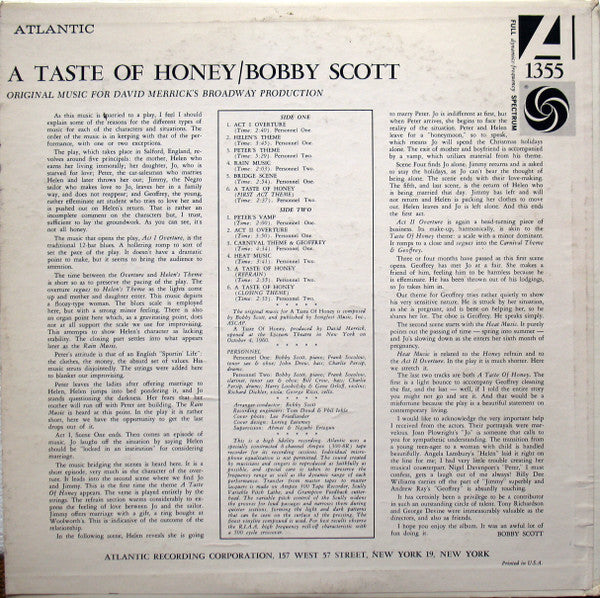 Bobby Scott - A Taste Of Honey - LP