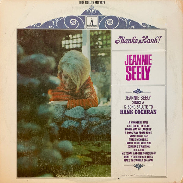 Jeannie Seely - Thanks, Hank! - LP