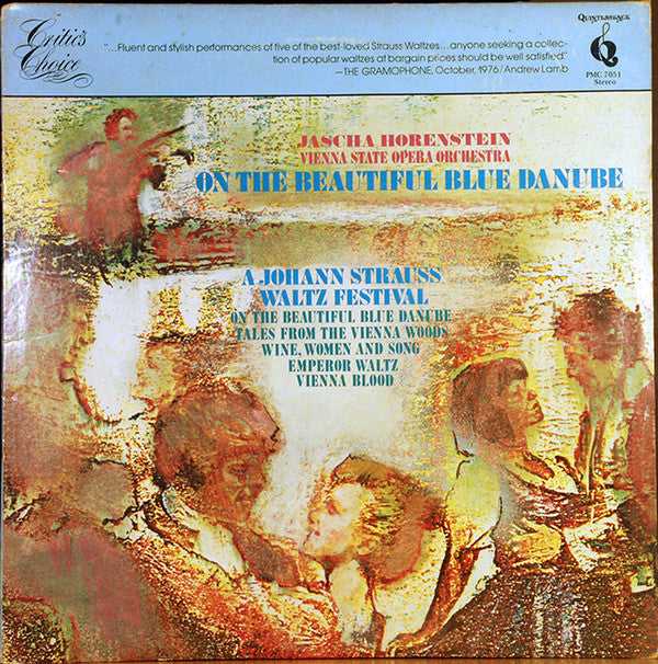 Johann Strauss Jr., Jascha Horenstein, Orchester Der Wiener Staatsoper - On The Beautiful Blue Danube: A Johann Strauss Waltz Festival - LP