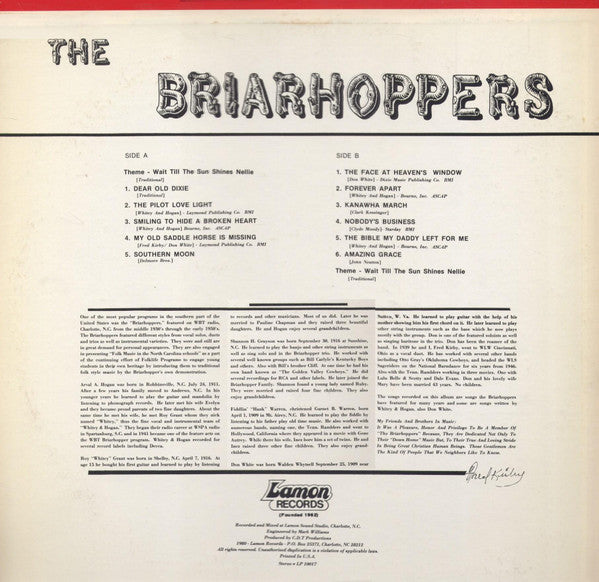 The Briarhoppers - Hit's Briarhopper Time - LP
