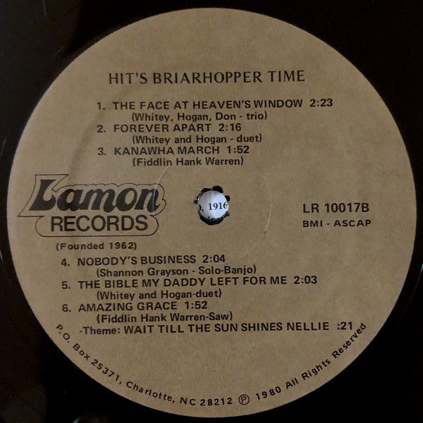 The Briarhoppers - Hit's Briarhopper Time - LP