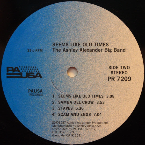 Ashley Alexander Big Band* - Seems Like Old Times - LP