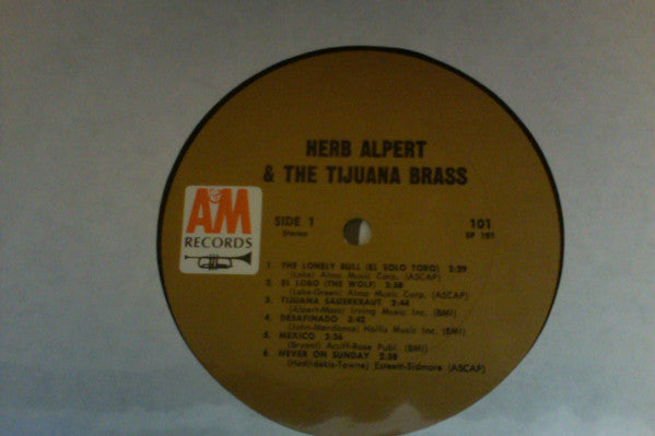 Herb Alpert & The Tijuana Brass - The Lonely Bull - LP
