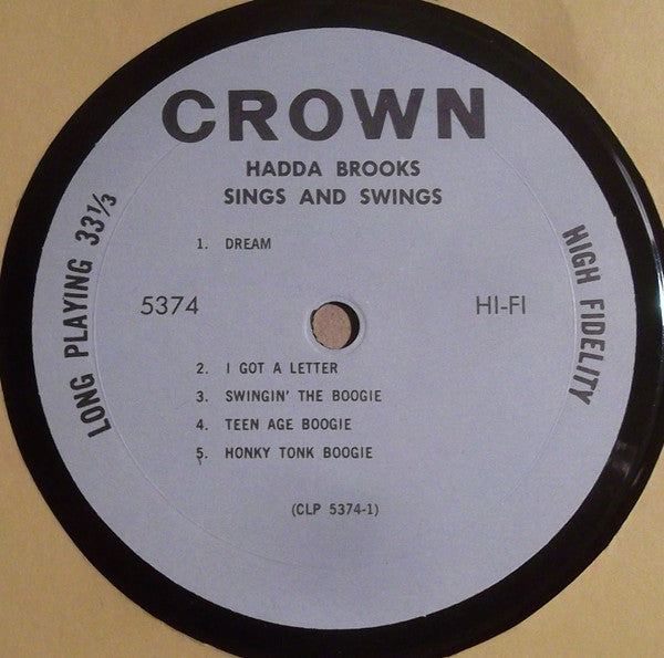 Hadda Brooks - Sings And Swings - LP