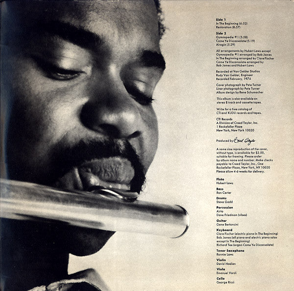 Hubert Laws - Then There Was Light (Volume 1) - LP