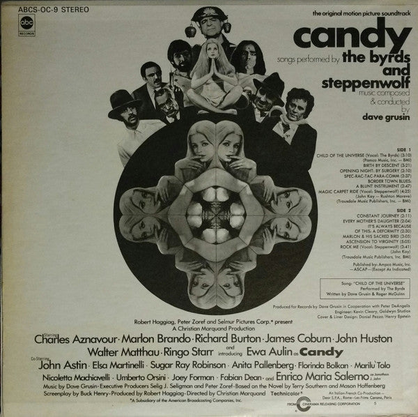 The Byrds And Steppenwolf, Dave Grusin - Candy (The Original Motion Picture Soundtrack) - LP
